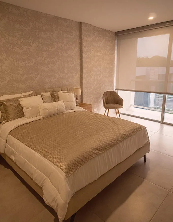 Habitación principal de las casas en Foresta Reservado Cartagena